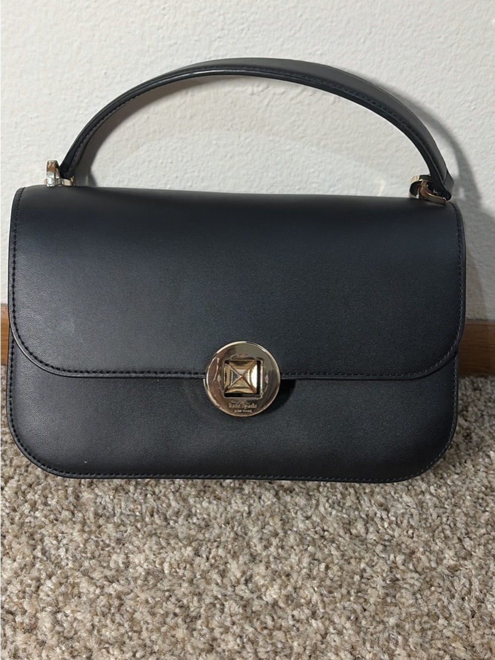 Kate Spade Black/Gold Top Handle Bag